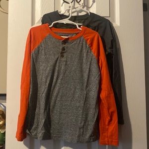 TWO Jumping Beans light weight Henley shirts